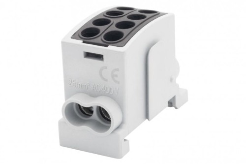 Zacisk HLK 100A-2 (1x25,1x16 / 1x25,1x16) Al/Cu  - czarny F2.0355 F-Elektro