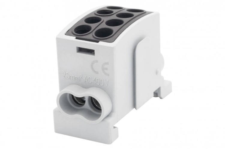 Zacisk HLK 100A-2 (1x25,1x16 / 1x25,1x16) Al/Cu  - czarny F2.0355 F-Elektro