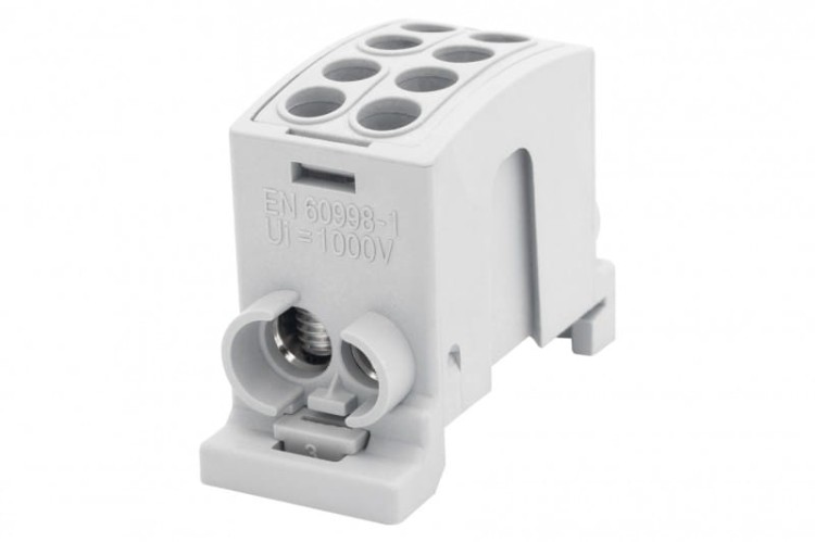 Zacisk HLK 100A-2 (1x25,1x16 / 1x25,1x16) Al/Cu  - szary F2.0357 F-Elektro