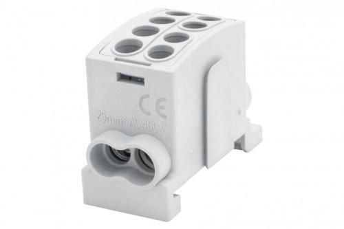 Zacisk HLK 100A-2 (1x25,1x16 / 1x25,1x16) Al/Cu  - szary F2.0357 F-Elektro