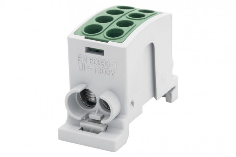 Zacisk HLK 100A-2 (1x25,1x16 / 1x25,1x16) Al/Cu  - zielony F2.0359 F-Elektro