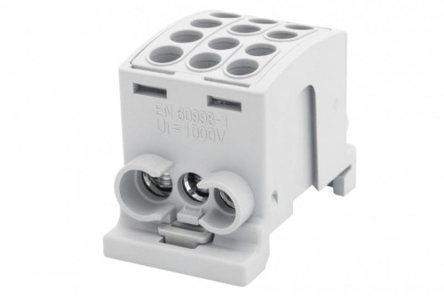 Zacisk HLK 100A-3 (1x25,2x16 / 1x25,2x16) Al/Cu  - szary F2.0362 F-Elektro