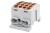 Zacisk HLK 100A-4 (1x25,3x16 / 1x25,3x16) Al/Cu  - brązowy F2.0366 F-Elektro
