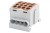 Zacisk HLK 100A-4 (1x25,3x16 / 1x25,3x16) Al/Cu  - brązowy F2.0366 F-Elektro