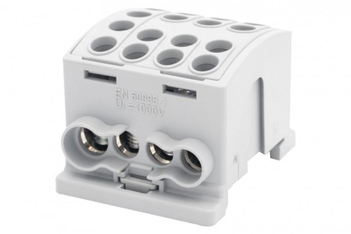 Zacisk HLK 100A-4 (1x25,3x16 / 1x25,3x16) Al/Cu  - szary F2.0367 F-Elektro