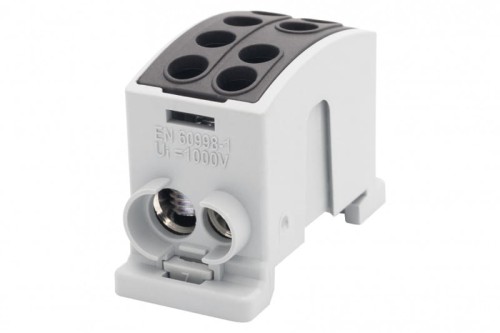 Zacisk HLK 125A-2 (1x35,1x25 / 1x35,1x25) Al/Cu  - czarny F2.0370 F-Elektro