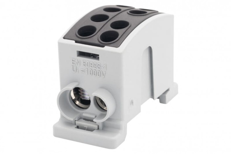 Zacisk HLK 125A-2 (1x35,1x25 / 1x35,1x25) Al/Cu  - czarny F2.0370 F-Elektro