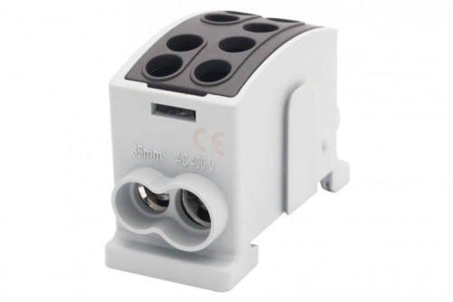 Zacisk HLK 125A-2 (1x35,1x25 / 1x35,1x25) Al/Cu  - czarny F2.0370 F-Elektro
