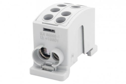 Zacisk HLK 125A-2 (1x35,1x25 / 1x35,1x25) Al/Cu  - szary F2.0372 F-Elektro