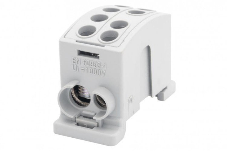 Zacisk HLK 125A-2 (1x35,1x25 / 1x35,1x25) Al/Cu  - szary F2.0372 F-Elektro