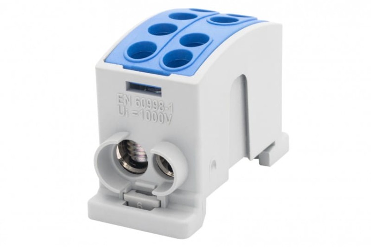 Zacisk HLK 125A-2 (1x35,1x25 / 1x35,1x25) Al/Cu  - niebieski F2.0373 F-Elektro