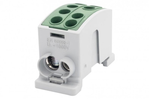 Zacisk HLK 125A-2 (1x35,1x25 / 1x35,1x25) Al/Cu  - zielony F2.0374 F-Elektro