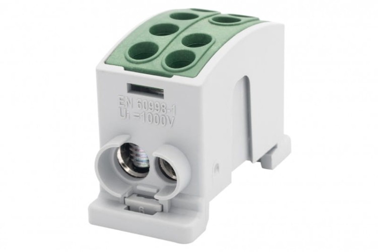 Zacisk HLK 125A-2 (1x35,1x25 / 1x35,1x25) Al/Cu  - zielony F2.0374 F-Elektro