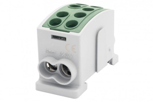 Zacisk HLK 125A-2 (1x35,1x25 / 1x35,1x25) Al/Cu  - zielony F2.0374 F-Elektro