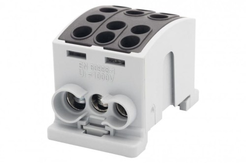 Zacisk HLK 125A-3 (1x35,2x25 / 1x35,2x25) Al/Cu  - czarny F2.0375 F-Elektro