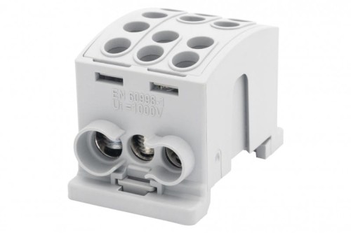 Zacisk HLK 125A-3 (1x35,2x25 / 1x35,2x25) Al/Cu  - szary F2.0377 F-Elektro