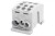Zacisk HLK 125A-3 (1x35,2x25 / 1x35,2x25) Al/Cu  - szary F2.0377 F-Elektro