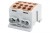 Zacisk HLK 125A-4 (1x35,3x25 / 1x35,3x25) Al/Cu  - brązowy F2.0381 F-Elektro