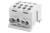 Zacisk HLK 125A-4 (1x35,3x25 / 1x35,3x25) Al/Cu  - szary F2.0382 F-Elektro