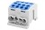 Zacisk HLK 125A-4 (1x35,3x25 / 1x35,3x25) Al/Cu  - niebieski F2.0383 F-Elektro