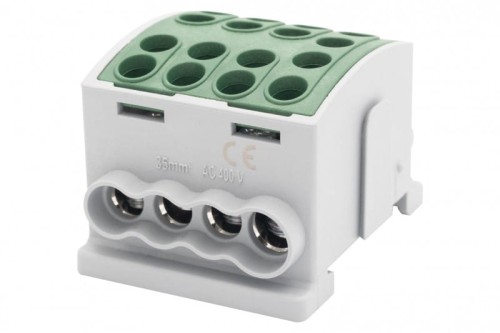 Zacisk HLK 125A-4 (1x35,3x25 / 1x35,3x25) Al/Cu  - zielony F2.0384 F-Elektro