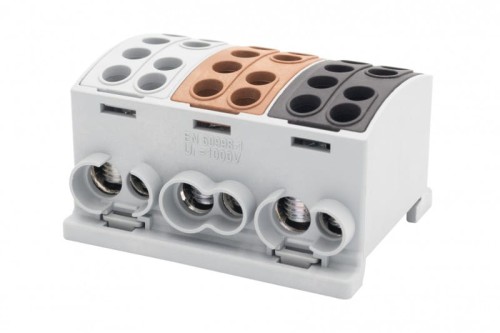 Zacisk HLK 3x125A-2 (1x35,1x25 / 1x35,1x25) /3L/ Al/Cu  F2.0386 F-Elektro