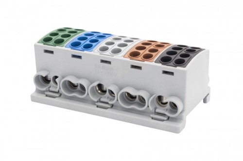 Zacisk HLK 5x100A-2 (1x25,1x16/1x25,1x16) /3L+N+PE/ Al/Cu  F2.0387 F-Elektro