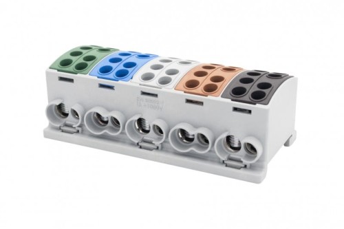 Zacisk HLK 5x125A-2 (1x35,1x25/1x35,1x25) /3L+N+PE/ Al/Cu  F2.0388 F-Elektro
