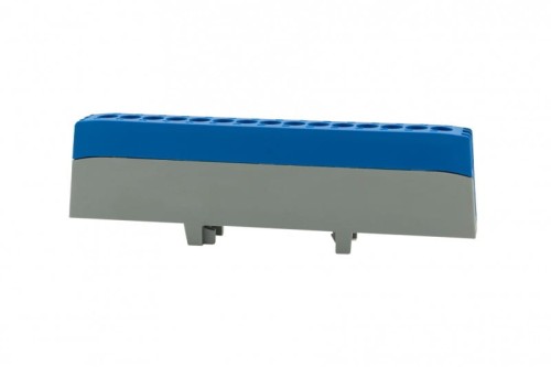 Listwa ochronna ZPI 15-modułowa (15x16mm2) IP20 AL/CU - niebieska F2.0393 F-Elektro