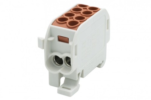 Zacisk HLS 100A-2 (1x25,1x16 / 1x25,1x16) Al/Cu  - brązowy F2.0519 F-Elektro