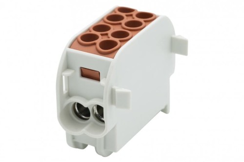 Zacisk HLS 100A-2 (1x25,1x16 / 1x25,1x16) Al/Cu  - brązowy F2.0519 F-Elektro