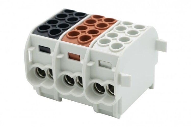 Zacisk HLS 3x100A-2 (1x25,1x16 / 1x25,1x16) /3L/ Al/Cu  F2.0528 F-Elektro
