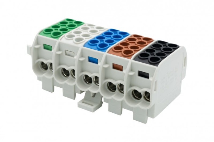 Zacisk HLS 5x100A-2 (1x25,1x16/1x25,1x16) /3L+N+PE/ Al/Cu  F2.0530 F-Elektro