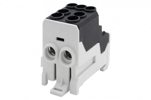 Blok rozdzielczy DBR 100A (2x25 / 6x10) Al/Cu - czarny  F2.0547 F-Elektro
