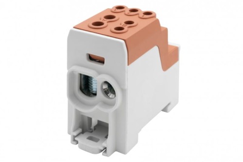 Blok rozdzielczy DBR 200A (1x70,1x35 / 6x16) Al/Cu - brązowy F2.0553 F-Elektro