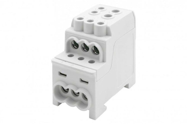 Blok rozdzielczy DBR 200A (1x70,1x35 / 6x16) Al/Cu - szary F2.0554 F-Elektro