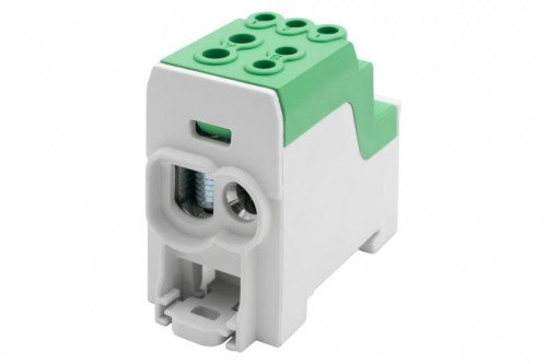 Blok rozdzielczy DBR 200A (1x70,1x35 / 6x16) Al/Cu - zielony F2.0556 F-Elektro