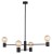 Lampa sufitowa wisząca Industrialna Loft RADIUS IV 7931 NOWODVORSKI Lighting E27 x4 nowoczesna oprawa oświetleniowa żyrandol metalowa nad stół blat wyspę czarno-złota zwis Inspiracje Premium