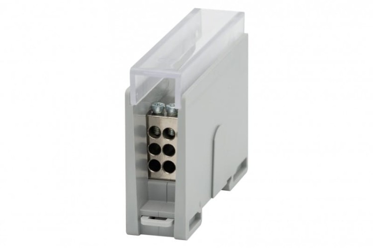Blok rozdzielczy VBR 150A-9 (1x35 / 9x6) Al/Cu - szary   F2.0588 F-Elektro