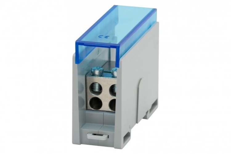 Blok rozdzielczy VBR 250A-4 (1x35 / 4x25) Al/Cu - niebieski  F2.0592 F-Elektro