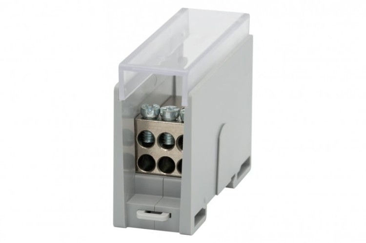 Blok rozdzielczy VBR 250A-6 (1x35 / 6x16) Al/Cu - szary  F2.0594 F-Elektro