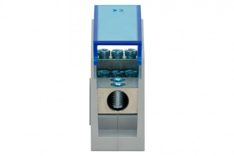 Blok rozdzielczy VBR 250A-6 (1x35 / 6x16) Al/Cu - niebieski  F2.0595 F-Elektro