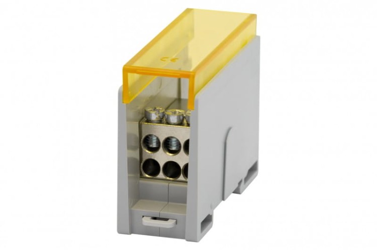 Blok rozdzielczy VBR 250A-6 (1x35 / 6x16) Al/Cu - żółty F2.0596 F-Elektro
