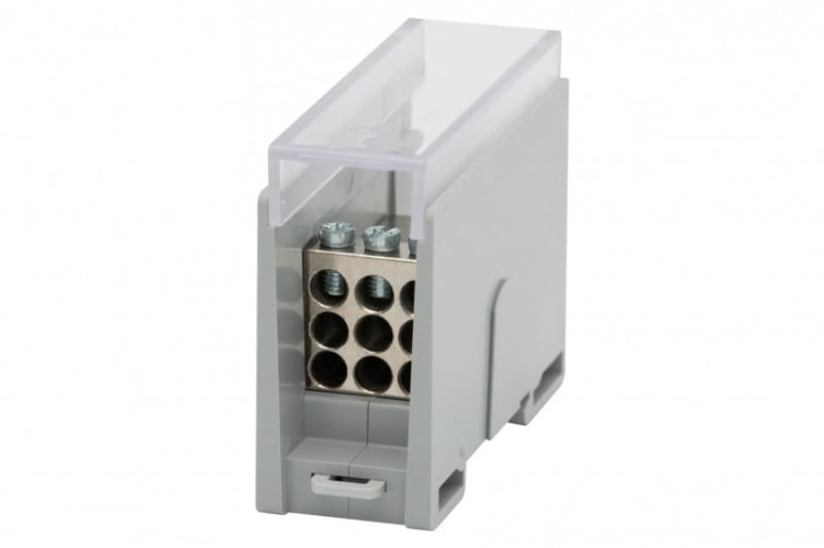Blok rozdzielczy VBR 250A-9 (1x35 / 9x16) Al/Cu - szary  F2.0597 F-Elektro