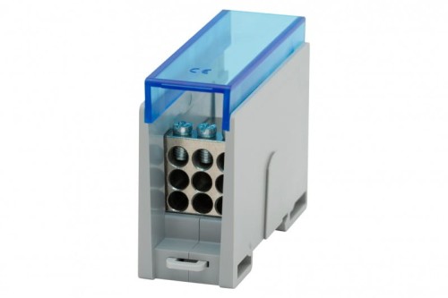 Blok rozdzielczy VBR 250A-9 (1x35 / 9x16) Al/Cu - niebieski F2.0598 F-Elektro