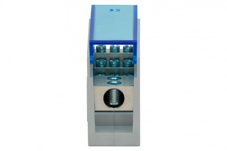 Blok rozdzielczy VBR 250A-9 (1x35 / 9x16) Al/Cu - niebieski F2.0598 F-Elektro