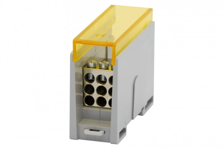 Blok rozdzielczy VBR 250A-9 (1x35 / 9x16) Al/Cu - żółty F2.0599 F-Elektro