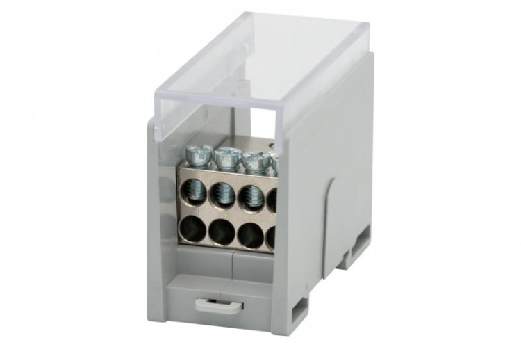 Blok rozdzielczy VBR 300A-8 (1x50 / 8x16) Al/Cu - szary F2.0600 F-Elektro