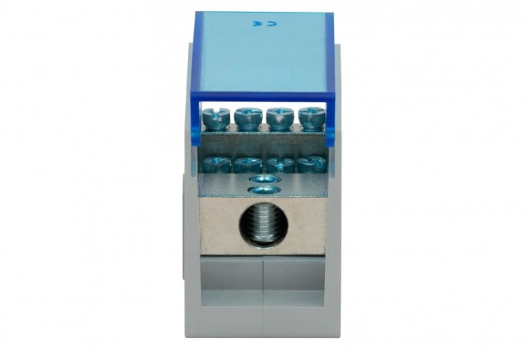 Blok rozdzielczy VBR 300A-8 (1x50 / 8x16) Al/Cu - niebieski  F2.0601 F-Elektro