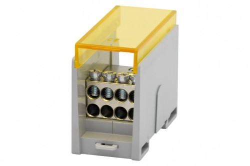 Blok rozdzielczy VBR 300A-8 (1x50 / 8x16) Al/Cu - żółty  F2.0602 F-Elektro